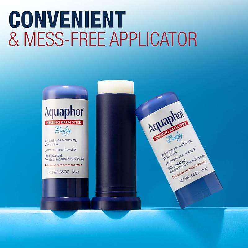 Aquaphor Baby Healing Balm Stick With Avocado Oil and Shea Butter, 0.65 Oz Stick - Image 5