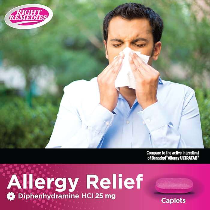 RIGHT REMEDIES Allergy Relief Antihistamine, Diphenhydramine HCl 25mg, Generic Benadryl Ultratabs, Relieves Seasonal Indoor or Outdoor Upper Respiratory Allergies, 1000 Count - Image 3