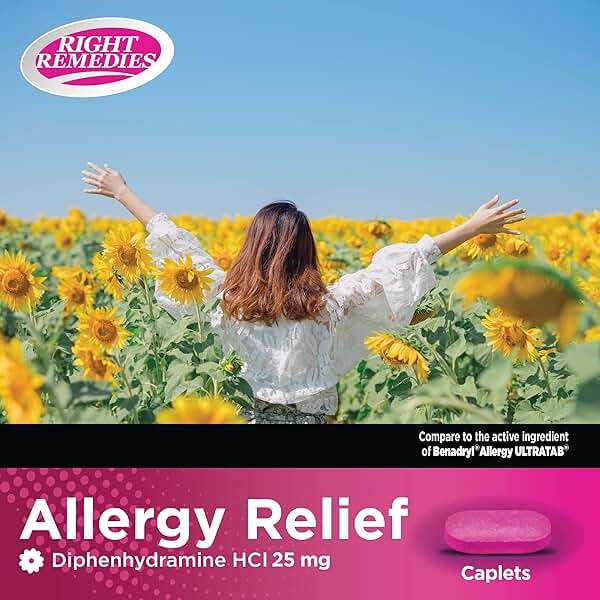 RIGHT REMEDIES Allergy Relief Antihistamine, Diphenhydramine HCl 25mg, Generic Benadryl Ultratabs, Relieves Seasonal Indoor or Outdoor Upper Respiratory Allergies, 1000 Count - Image 8