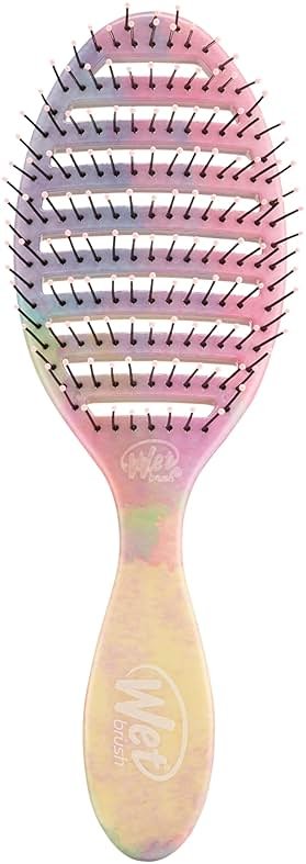 Wet Brush Speed Dry Hair Brush - Stripes (Color Wash) - Vented Design and Ultra Soft HeatFlex Bristles Are Blow Dry Safe With Ergonomic Handle Manages Tangle and Uncontrollable Hair - Pain-Free - Product Image