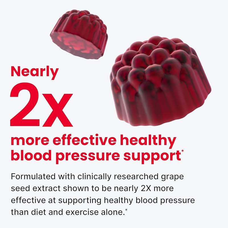 HumanN SuperBeets Heart Gummies Zero Sugar - Beet Gummy with Energy Support, Grape Seed Extract & Beetroot Powder - 60 Count - Image 4