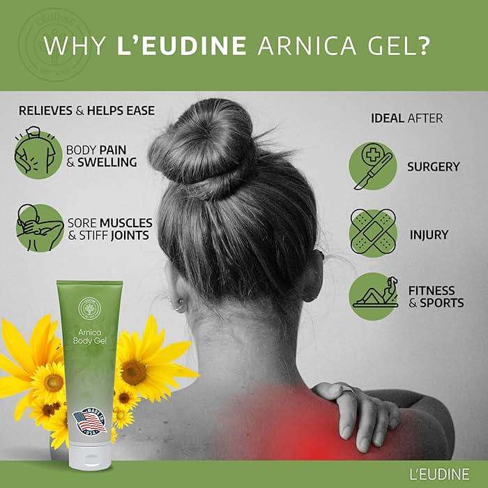 L’EUDINE Arnica Gel with Arnica Montana Extract – Cooling & Refreshing Topical Gel – Lightweight, Non-Greasy Skin Care for Daily Use – 8 Fl Oz - Image 6