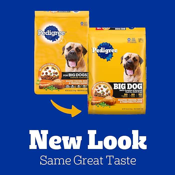 Pedigree Large Breed Dry Dog Food for Large Dogs, Roasted Chicken, Rice and Vegetable Flavor, 16 lb. Bag - Image 2