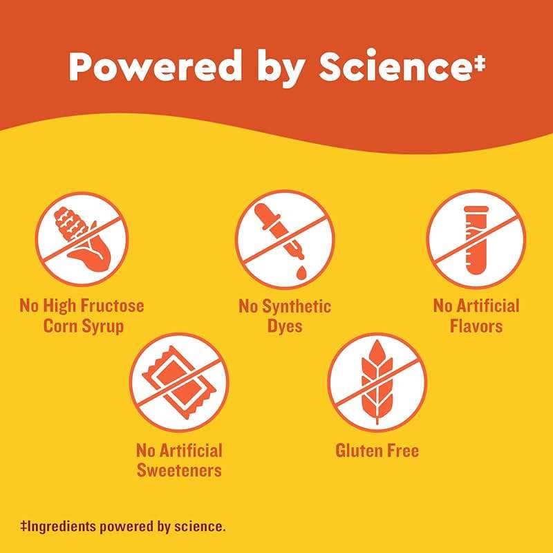Nature Made Wellblends ImmuneMAX Gummies, Vitamin C, Zinc, and Vitamin D3, Immune Support Supplement, 42 Tangerine Flavor Gummies - Image 6