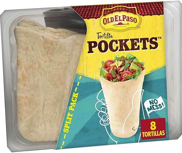 Old El Paso Flour Tortilla Pockets, Meal Prep, 8 Ct, 8.4 oz - Image 1
