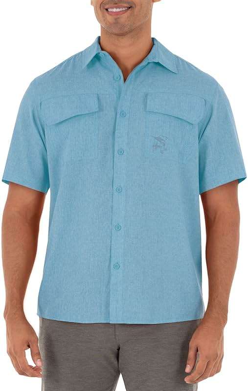 Guy Harvey Men's Short Sleeve Performance Fishing Shirt - Image 1