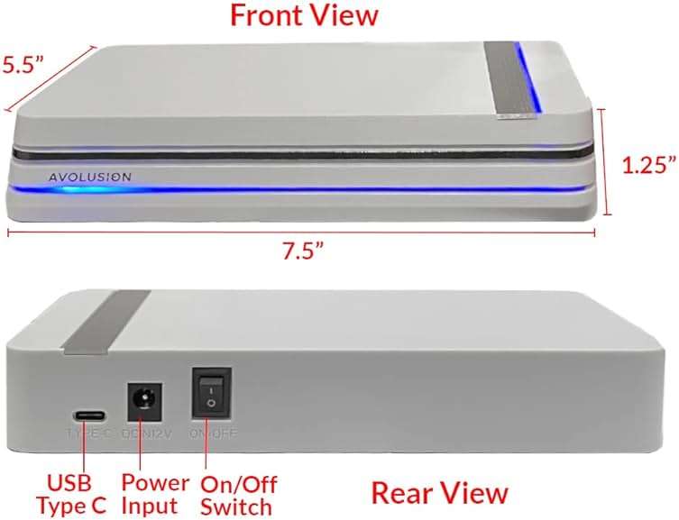 Avolusion PRO-X (White) 6TB USB 3.0 External Gaming Hard Drive for PS5 Game Console (Renewed) - Image 5