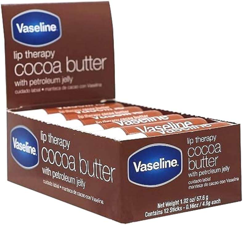 Vaseline Lip w/o Backer Card Cocoa - 12 Pack Box - Image 2