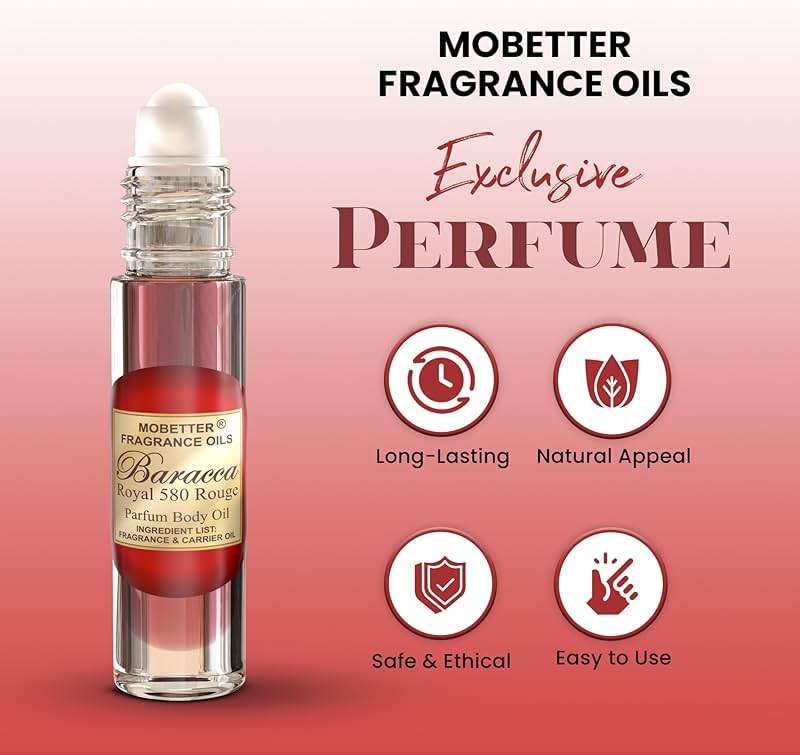 MOBETTER FRAGRANCE OILS Baracca Royal 580 Rouge 0.33 Oz Perfume Fragrance Body Oil for Unisex - Image 3