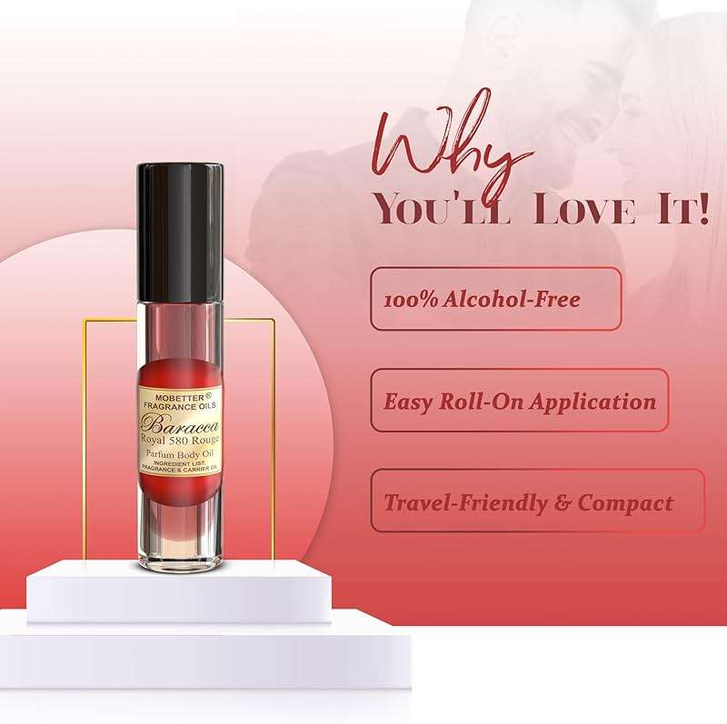 MOBETTER FRAGRANCE OILS Baracca Royal 580 Rouge 0.33 Oz Perfume Fragrance Body Oil for Unisex - Image 4