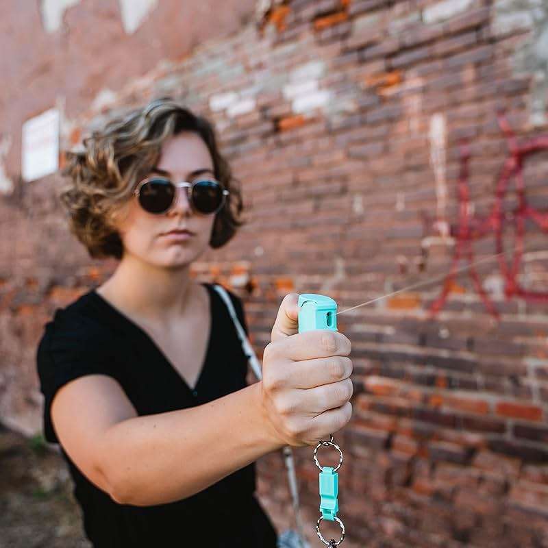 SABRE 2-in-1 Pepper Gel with Detachable Safety Whistle Keychain, 3X longer spray time, 12-Foot, Whistle for Help and Can Be Heard Up to 750 Feet, UV Marking Dye, Ergonomic Finger Grip, Flip Top Safety - Image 12