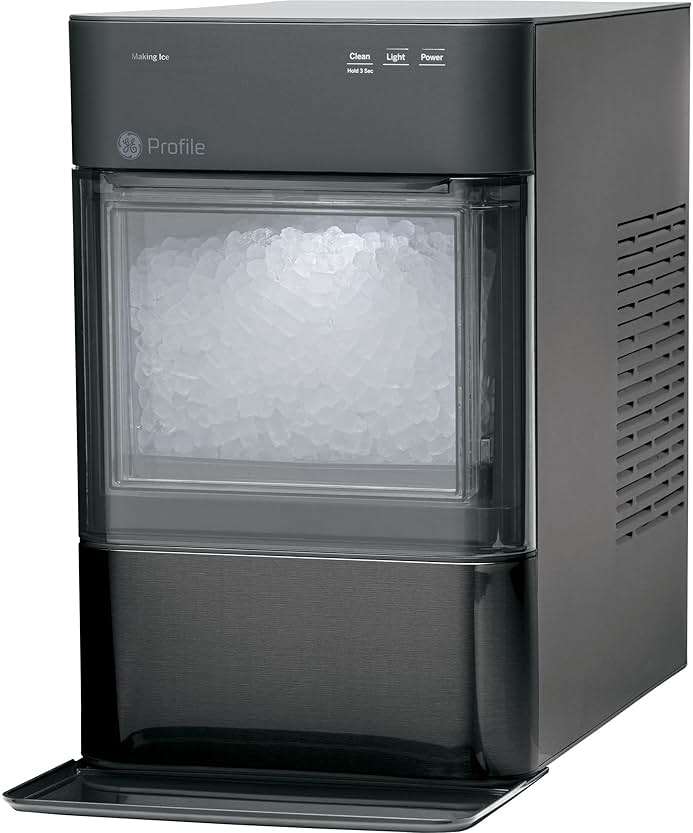 GE Profile Opal 2.0 | Countertop Nugget Ice Maker | Ice Machine with WiFi Connectivity | Smart Home Kitchen Essentials | Black Stainless - Image 1