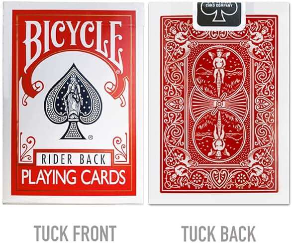 Bicycle Rider Back Playing Cards, Standard Poker Size Deck of Cards, Red & Blue (2 Pack), Classic Cards for Poker, Blackjack, Family Game Night & Card Games, Fun for All Ages - Image 3