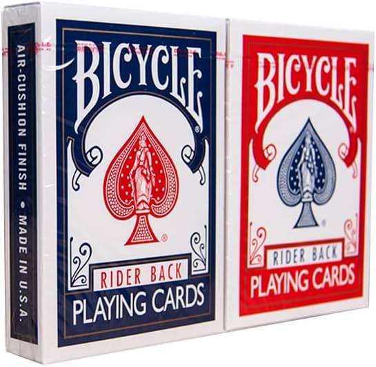 Bicycle Rider Back Playing Cards, Standard Poker Size Deck of Cards, Red & Blue (2 Pack), Classic Cards for Poker, Blackjack, Family Game Night & Card Games, Fun for All Ages - Image 5