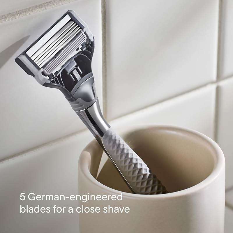 Harry's Original Razor Blades for Men - 10 Count - Premium Razor Blade Refill Cartridges - German Engineered - Image 3
