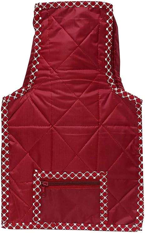 atorakushon Fabric Saree and Blouse Covers Garments Clothes Storage Bag Wardrobe Organizers With Double Zip Lock Set of 7 For Lehenga Dress Accessories Maroon - Image 8