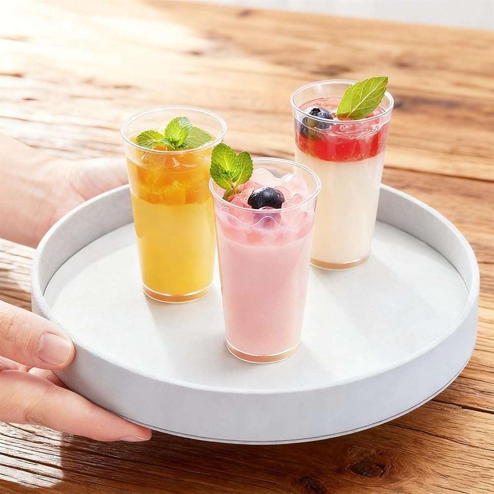 Peohud 100 Pack 3oz Plastic Dessert Cups with Spoons, Mini Dessert Shooter Cups, Disposable Parfait Appetizer Cups Shot Glasses for Desserts, Pudding, Event and Party - Image 8