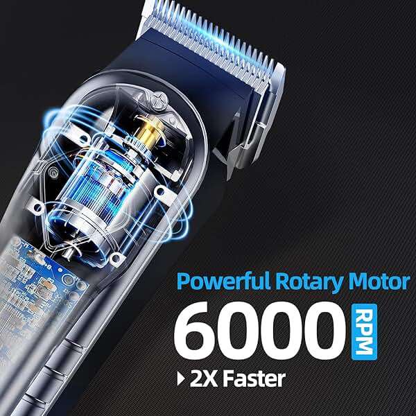 Chicclly Professional Hair Clippers for Men&Women, Low Noise Hair Cutting Kit with 10 Color Combs, LED Display, Gifts for Men, 5H Cordless Clippers and Trimmers Set with Scissors,Cape - Image 9