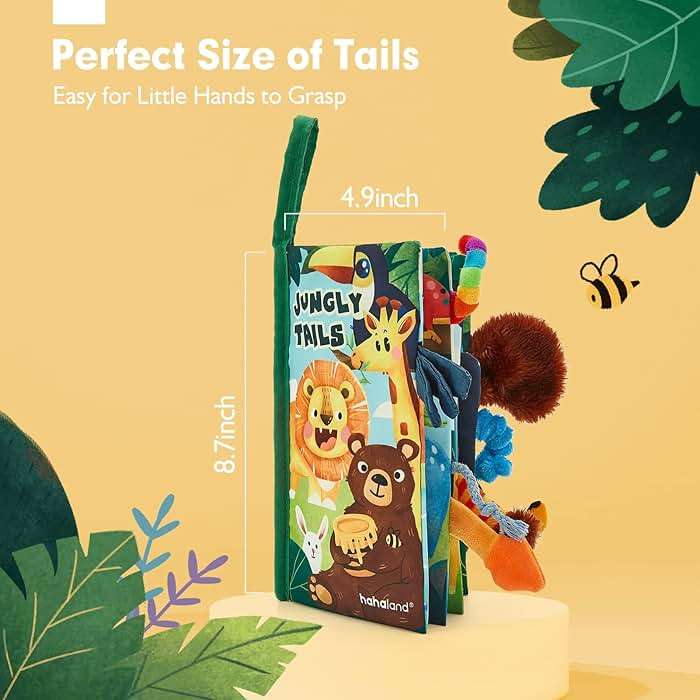 hahaland Baby Books 0-6 Months,Infant Tummy Time Toy Sensory Toys 6 to 12 Months Touch Feel Book Travel Toy Gifts for Boy Girl 0-3 Month Baby Shower Birthday Easter Basket Stuffers (Single) - Image 2