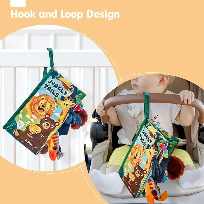 hahaland Baby Books 0-6 Months,Infant Tummy Time Toy Sensory Toys 6 to 12 Months Touch Feel Book Travel Toy Gifts for Boy Girl 0-3 Month Baby Shower Birthday Easter Basket Stuffers (Single) - Image 9