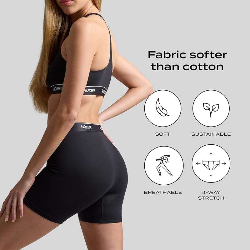 Woxer Womens Baller 5" High Waisted Boy Shorts Underwear – Seamless Boxer Briefs, Boyshort Panties, No Show Women’s Boxers - Image 4