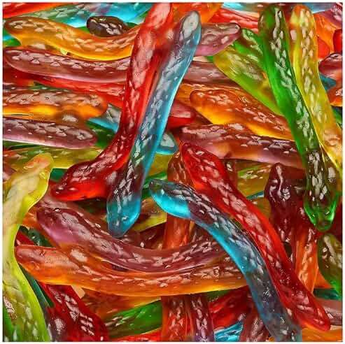 HARIBO Gummi Candy, Twin Snakes Sweet & Sour Gummy Candy, 8.3 Ounce Resealable Share Size Stand Up Bag, Soft & Chewy Snacks, Assorted Fruity Flavors - Image 3