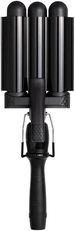 Mermade PRO Hair Waver 1.25" - 3 Barrel Curling Iron 1 1/4 Inch, Ceramic Barrel Waver for Thick, Thin, Long, or Short Hair - Black - Product Image