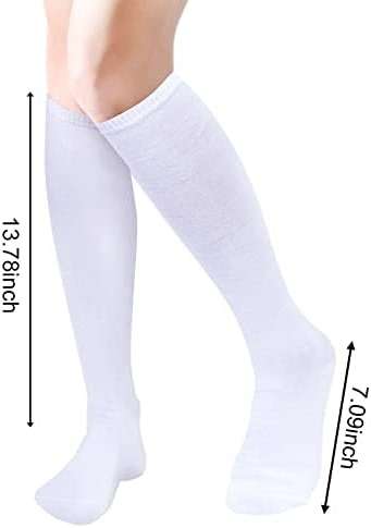 Senker Fashion Women's Knee High Socks Cotton Stockings for Women Long Striped Tube Boot Sock for Casual Outdoor Sport - Image 2