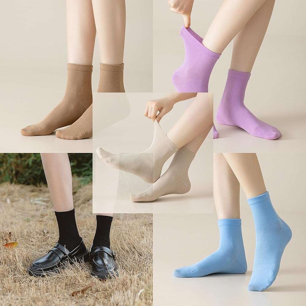SRYL Women Fashion Casual Cotton Socks W1005 - Image 5