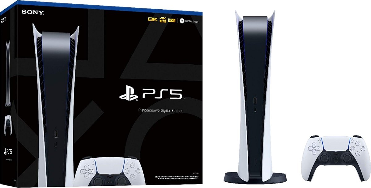 Playstation 5 Digital Edition PS5 Gaming (Disc Free) Console - U Deal (Renewed) - Product Image