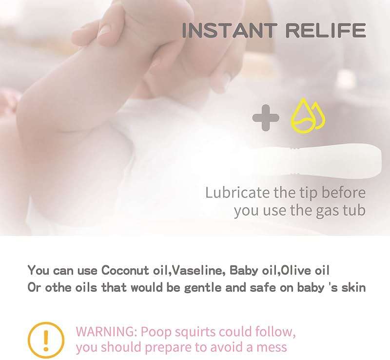 uhfi Gas and Colic Reliever for Babies, Baby Gas Colic Passer, Natural Solution for Baby Colic and Gas Relief, 100% Safe & Effective Instant Constipation Relief for Babies, 20 Count (Pack of 1) - Image 4