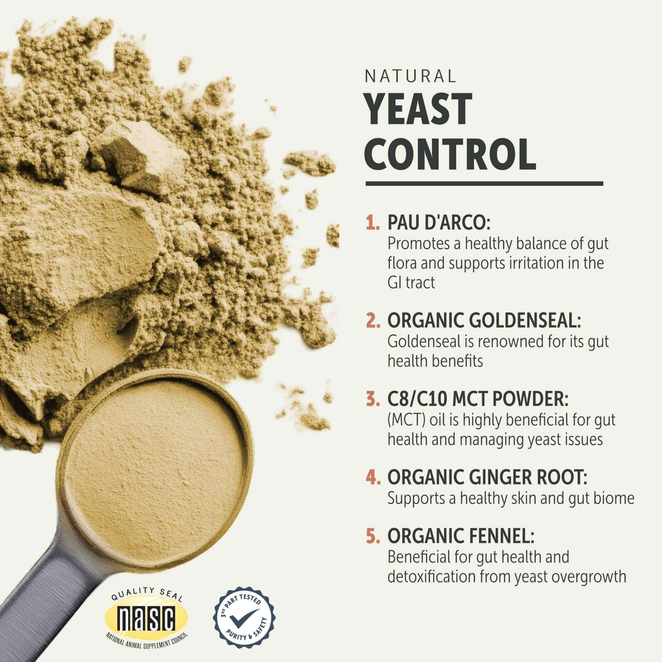FOUR LEAF ROVER Yeast Support for Dogs - Veterinarian Formulated with Organic Herbs - Supports Healthy Skin, Ears & Paws - 30 Day Medium Dog Supply - Image 4