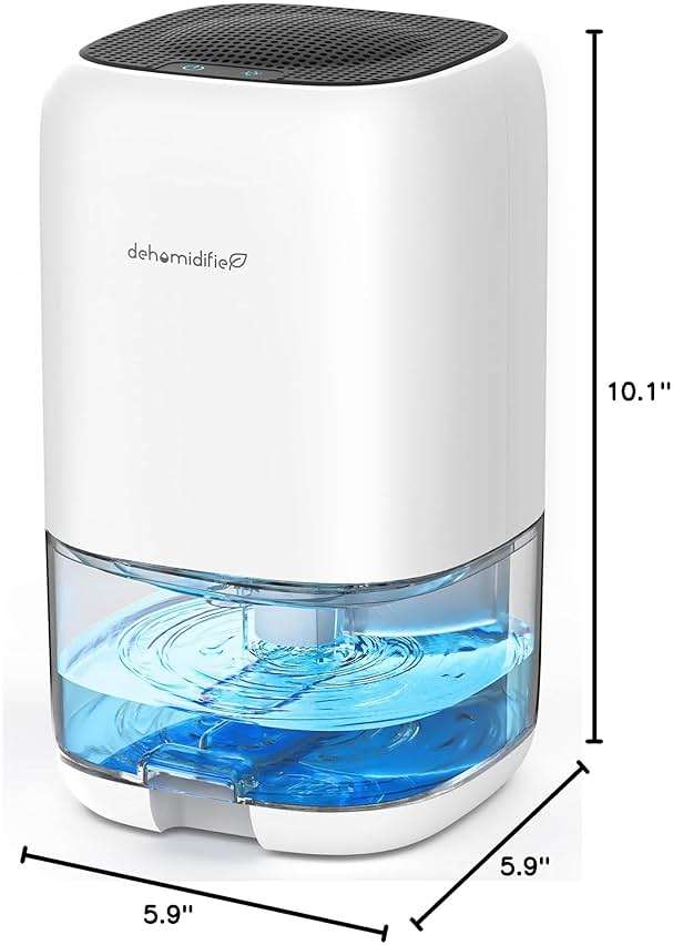 Dehumidifier, 35 OZ Small Dehumidifiers for Bedroom for Home, Quiet with Auto Shut Off, Dehumidifiers for Bedroom (280 sq. ft), Bathroom, RV, Closet, White - Image 2