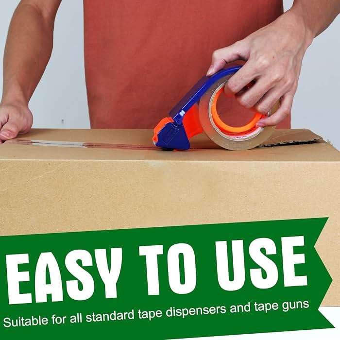 HERKKA Clear Packing Tape, 36 Rolls Heavy Duty Packaging Tape for Shipping Packaging Moving Sealing, Thicker Clear Packing Tape, 1.88 inches Wide, 65 Yards Per Roll, 2340 Total Yards - Image 4