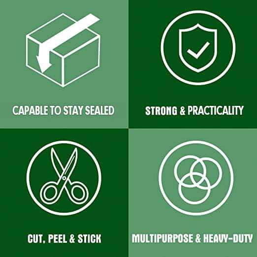 HERKKA Clear Packing Tape, 36 Rolls Heavy Duty Packaging Tape for Shipping Packaging Moving Sealing, Thicker Clear Packing Tape, 1.88 inches Wide, 65 Yards Per Roll, 2340 Total Yards - Image 6