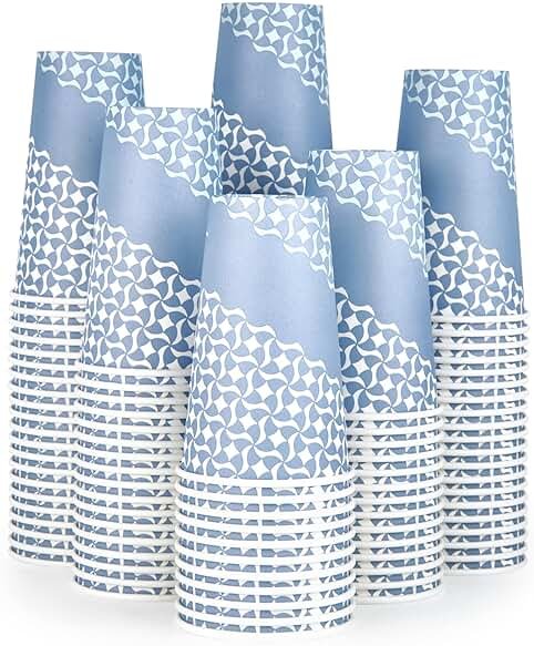 MUCHII 16 oz Paper Coffee Cups, Disposable Paper Cups 210 Count, Disposable Paper Cups for Hot Beverage, Paper Drinking Cups Big for Home use, Office, Restaurant and Events - Product Image