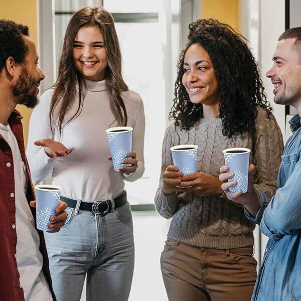 MUCHII 16 oz Paper Coffee Cups, Disposable Paper Cups 210 Count, Disposable Paper Cups for Hot Beverage, Paper Drinking Cups Big for Home use, Office, Restaurant and Events - Image 7