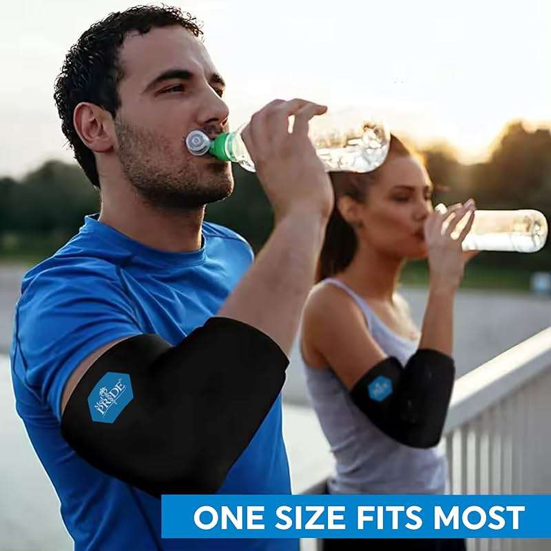 MED PRIDE Gel Compression Sleeve for Elbow, Knee, Arm, Reusable Hot & Cold Therapy for Pain Relief, Swelling, Injuries, Flexible Fit - Image 5