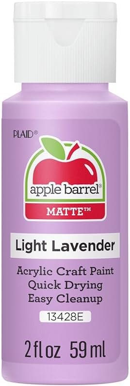 Apple Barrel Acrylic Paint, Light Lavender 2 fl oz Classic, Easy To Apply DIY Arts And Crafts, Art Supplies With A Matte Finish - Product Image