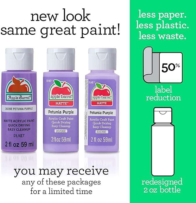 Apple Barrel Acrylic Paint, Light Lavender 2 fl oz Classic, Easy To Apply DIY Arts And Crafts, Art Supplies With A Matte Finish - Image 2