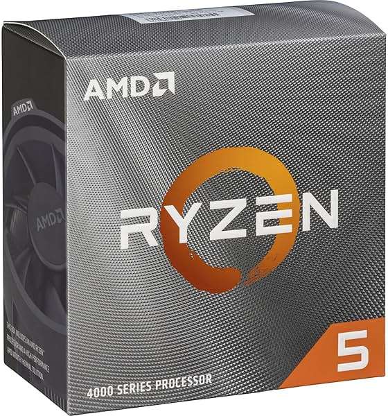 AMD Ryzen 5 4500 6-Core, 12-Thread Unlocked Desktop Processor with Wraith Stealth Cooler - Image 1