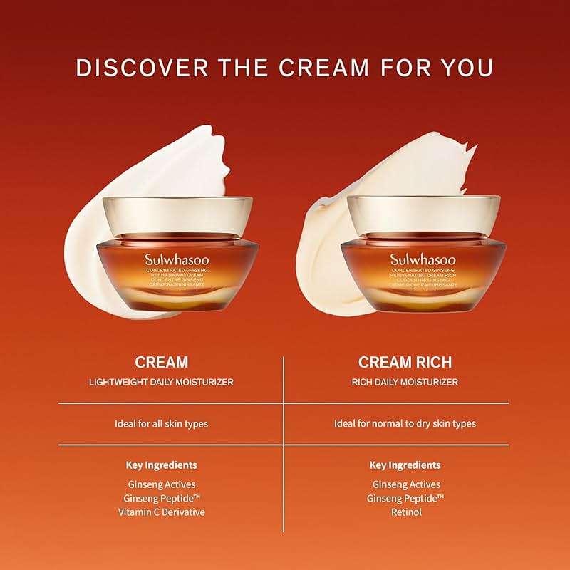 Sulwhasoo Concentrated Ginseng Rejuvenating Cream | Anti-Aging Korean Moisturizer | With Ginseng, Peptides & Squalane | Firms & Reduces Wrinkles | Hydrating Face Cream for All Skin Types - Image 7