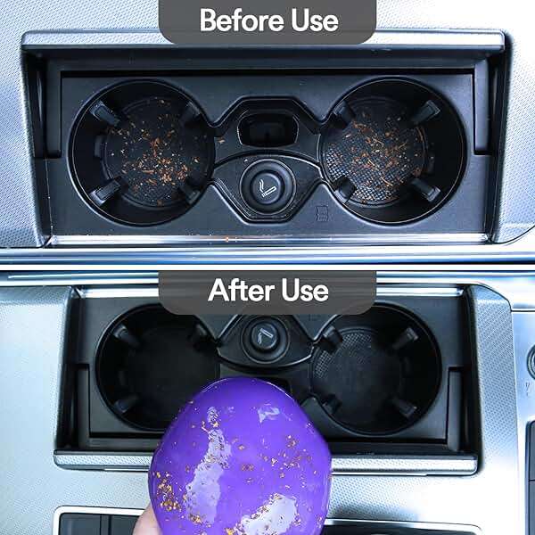 PULIDIKI Car Cleaning Gel Cleaning Putty Car Interior Cleaner Car Detailing Kit Car Cleaning Slime Car Cleaning Supplies Car Accessories Gifts for Men Women Purple - Image 4