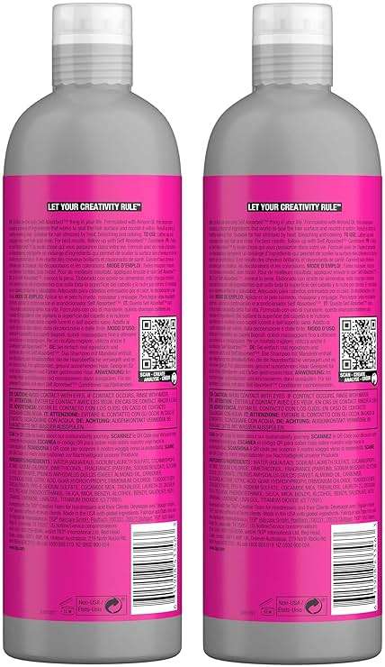 Bed Head by TIGI Self Absorbed Shampoo and Conditioner Set for Dry Hair, Nourishing and Strengthening Frizz Control Hair Care Duo, 25.36 Fl oz, 2 Pack - Image 3