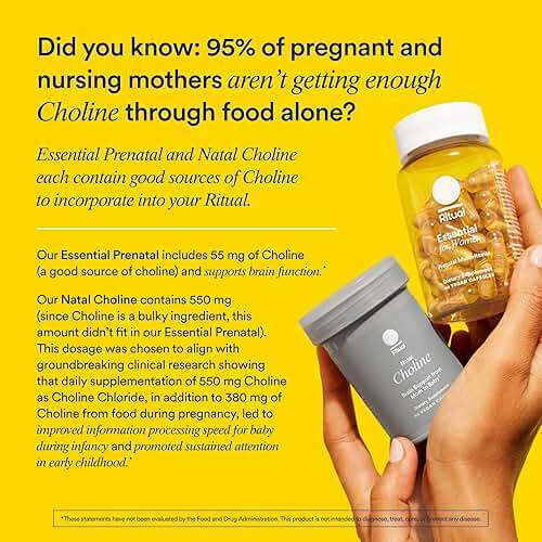 Ritual Prenatal Multivitamin For Women - Key Essential Vitamins and Minerals To Support Mom and Baby During Pregnancy* - Folate, Choline, Omega-3 DHA, Iron - Vegan - Citrus - 60 Capsules - 30 Servings - Image 5
