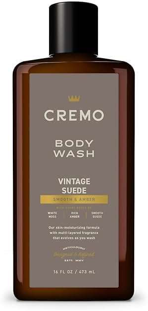 Cremo Body Wash for Men, Rich-Lathering Vintage Suede, 16 Fl Oz - Product Image