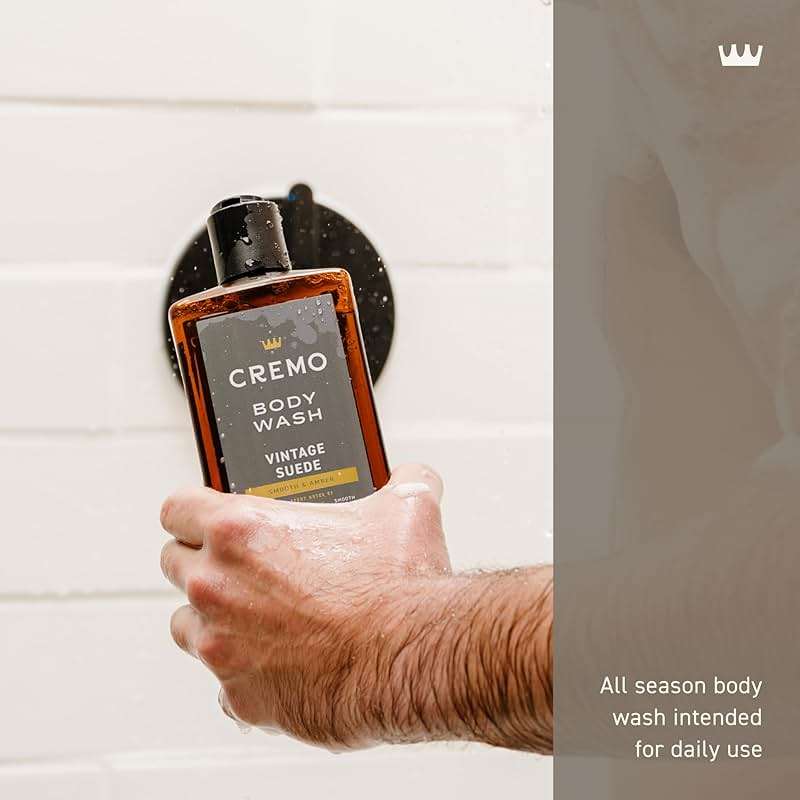 Cremo Body Wash for Men, Rich-Lathering Vintage Suede, 16 Fl Oz - Image 5