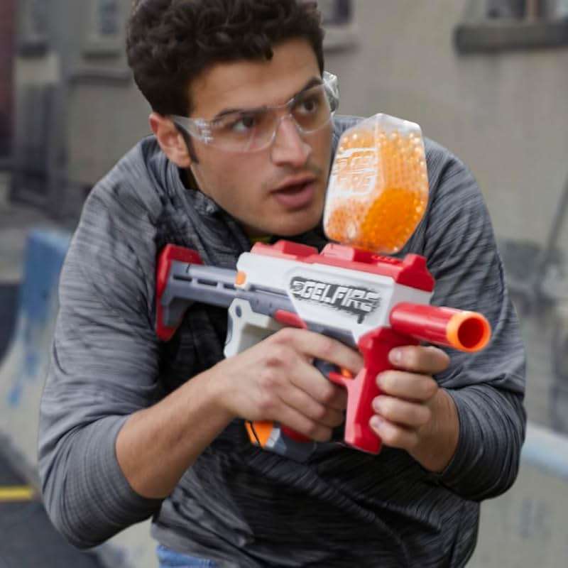 Nerf Pro Gelfire Mythic Full Auto Blaster & 10,000 Gelfire Rounds, 800 Round Hopper, Rechargeable Battery, Eyewear, Ages 14 & Up - Image 5