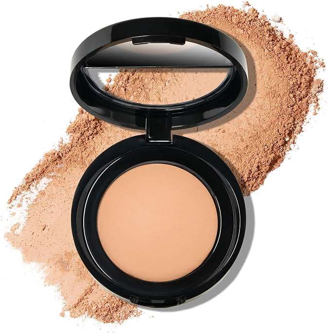 LAURA GELLER NEW YORK Baked Blurring + Setting Powder, Translucent Makeup Setting Powder For Soft-Focus Finish, Minimize Fine Lines and Pores, Light/Medium - Image 1