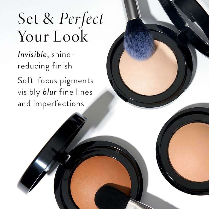 LAURA GELLER NEW YORK Baked Blurring + Setting Powder, Translucent Makeup Setting Powder For Soft-Focus Finish, Minimize Fine Lines and Pores, Light/Medium - Image 2